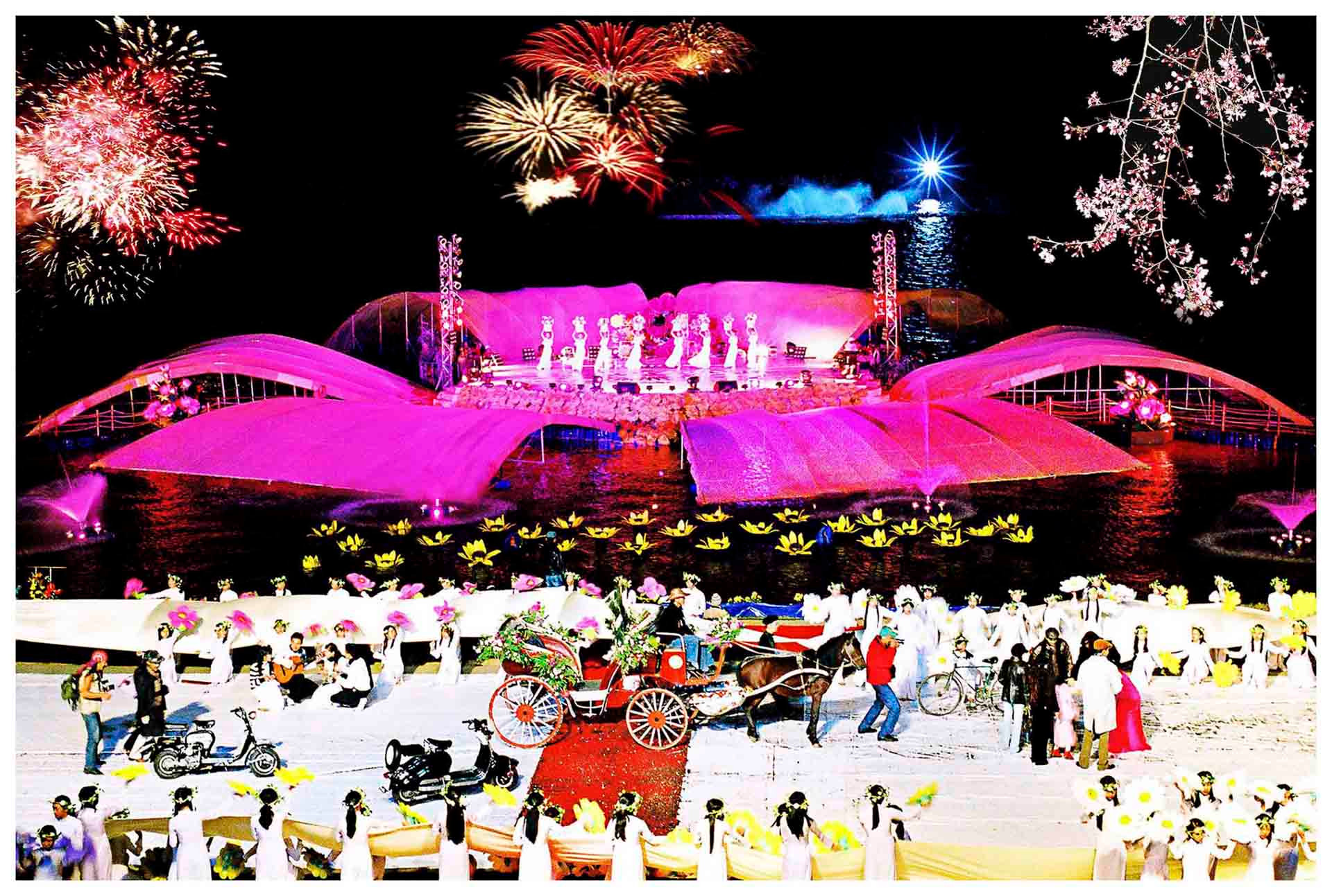 Lễ khai mạc Festival hoa Đà Lạt năm 2005